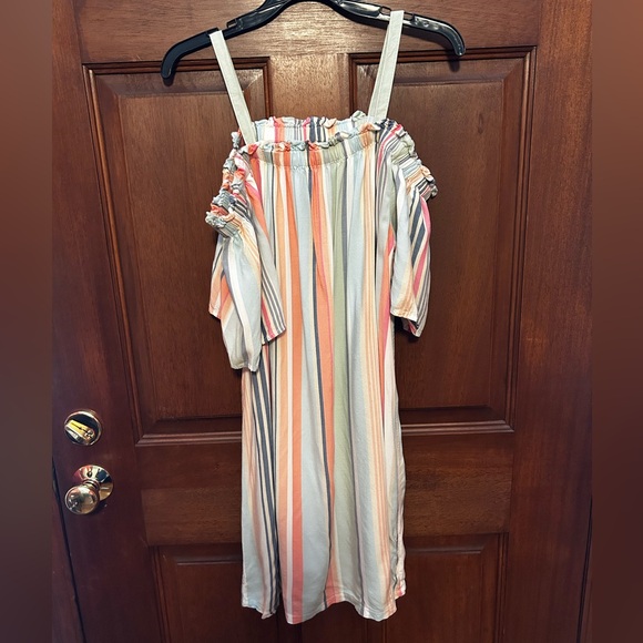 peyton&parker Striped Off-shoulder Woman’s Dress - Picture 2 of 3